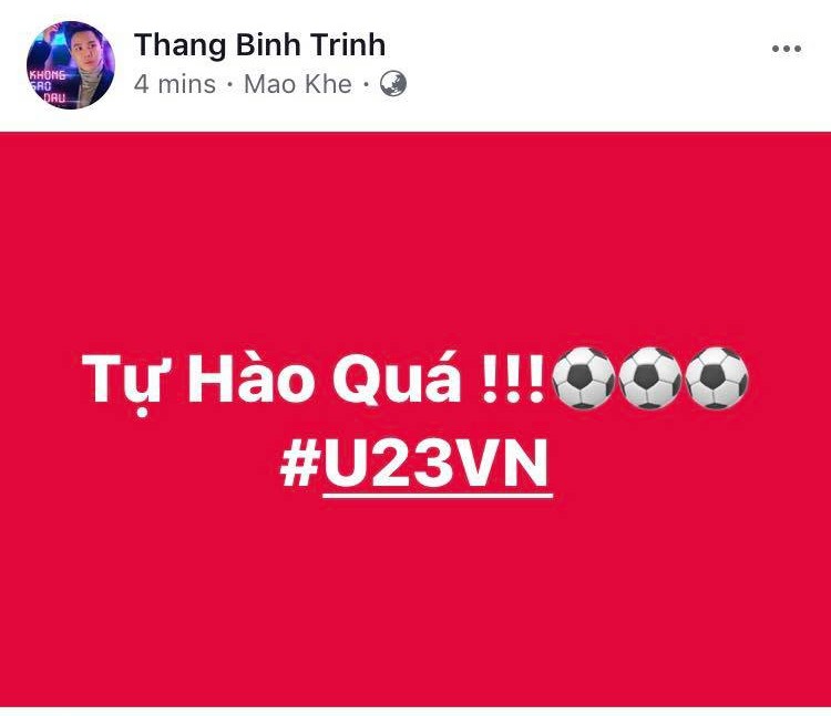 Sao Việt đang vỡ òa trước chiến thắng lịch sử của đội tuyển Việt Nam tại tứ kết U23 châu Á! - Ảnh 8. Sao Việt đang vỡ òa trước chiến thắng lịch sử của đội tuyển Việt Nam tại tứ kết U23 châu Á! 8