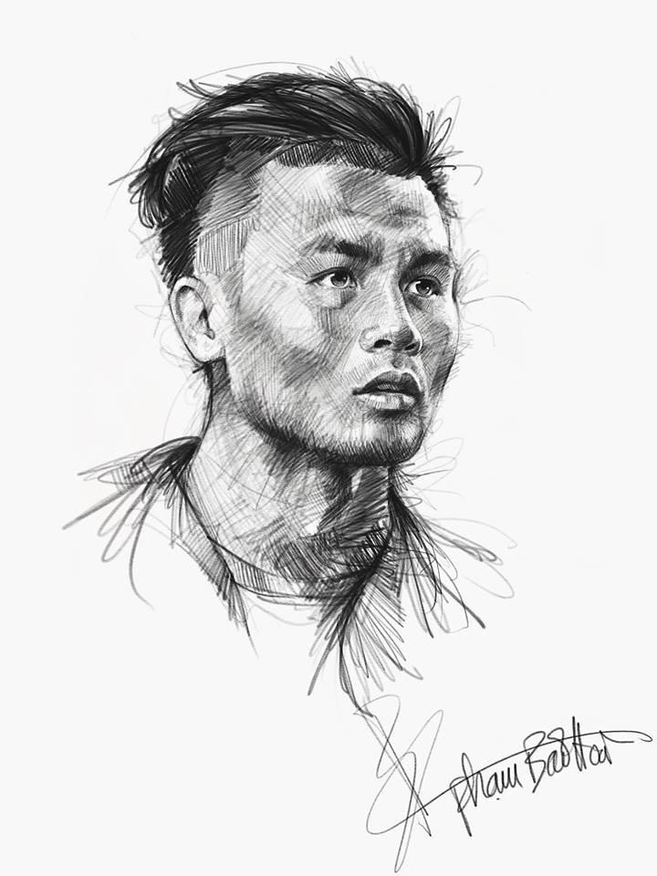 Trọn bộ tranh ký họa dàn cầu thủ cực phẩm U23 Việt Nam - Ảnh 21. Trọn bộ tranh ký họa dàn cầu thủ 'cực phẩm' U23 Việt Nam 11