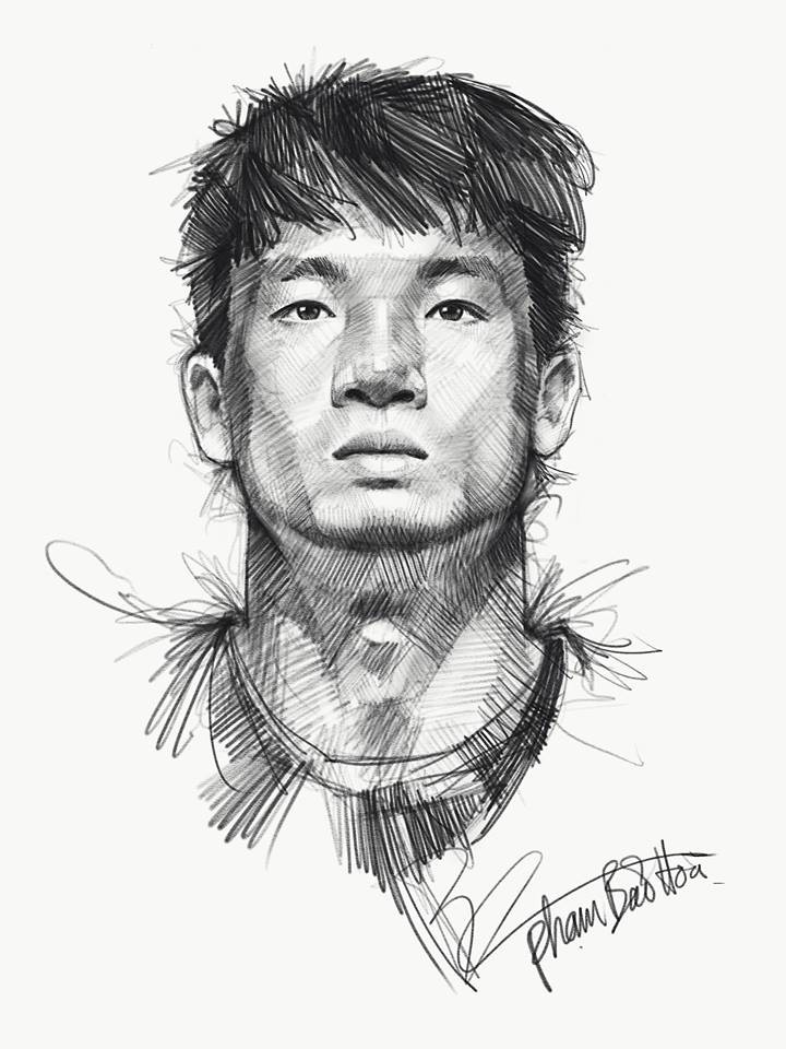 Trọn bộ tranh ký họa dàn cầu thủ cực phẩm U23 Việt Nam - Ảnh 25. Trọn bộ tranh ký họa dàn cầu thủ 'cực phẩm' U23 Việt Nam 13