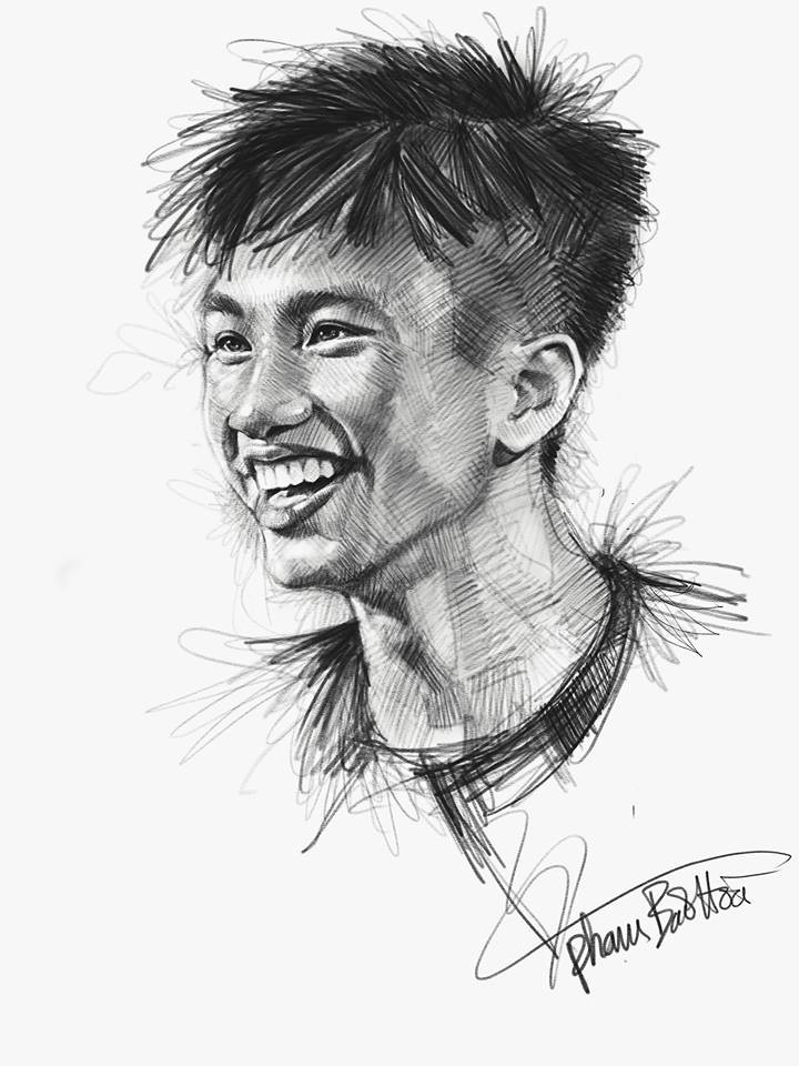 Trọn bộ tranh ký họa dàn cầu thủ cực phẩm U23 Việt Nam - Ảnh 27. Trọn bộ tranh ký họa dàn cầu thủ 'cực phẩm' U23 Việt Nam 14