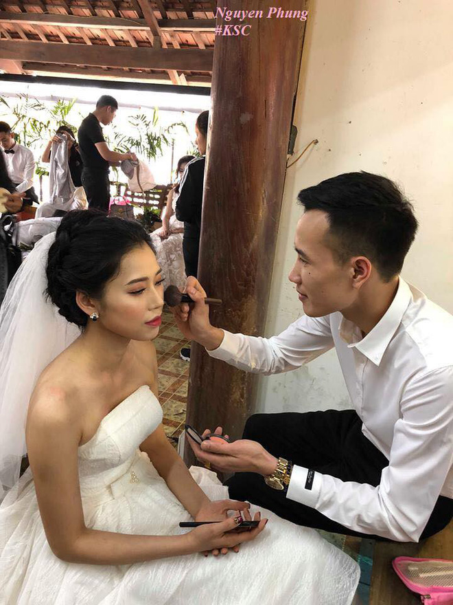 Chú rể dành 6 tháng học make-up để tự tay trang điểm cho vợ khi chụp hình cưới 2