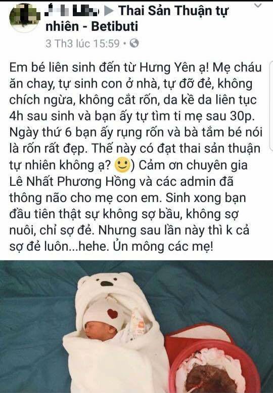 Bà mẹ khoe thành tích sinh con thuận tự nhiên, bác sĩ thốt lên Nguy hiểm quá! - Ảnh 1. Bà mẹ khoe 'thành tích' sinh con thuận tự nhiên, bác sĩ thốt lên 'Nguy hiểm quá!' 1