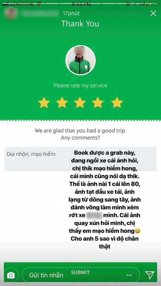 Được tài xế Grab Bike hỏi chị có thích mạo hiểm không? và sau đó cô gái đã có màn đi xe ôm đáng nhớ nhất cuộc đời - Ảnh 1. Được tài xế Grab Bike hỏi 'chị có thích mạo hiểm không?' và sau đó cô gái đã có màn đi xe ôm đáng nhớ nhất cuộc đời 1