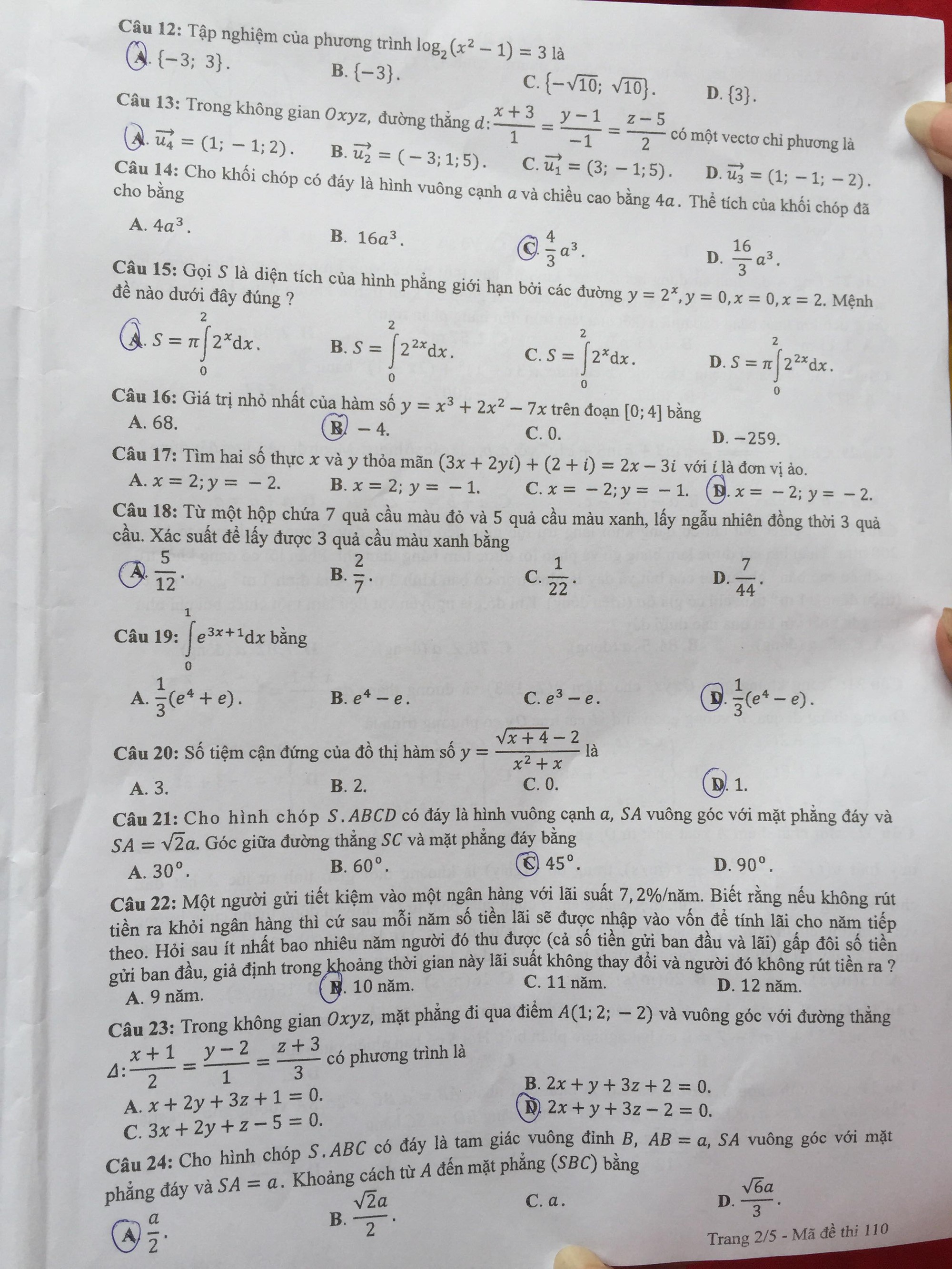 Đề Toán THPT Quốc gia: Đề thi vừa dài, vừa khó, nhiều thí sinh không làm được bài - Ảnh 2. Đề Toán THPT Quốc gia: Đề thi vừa dài, vừa khó, nhiều thí sinh không làm được bài 2