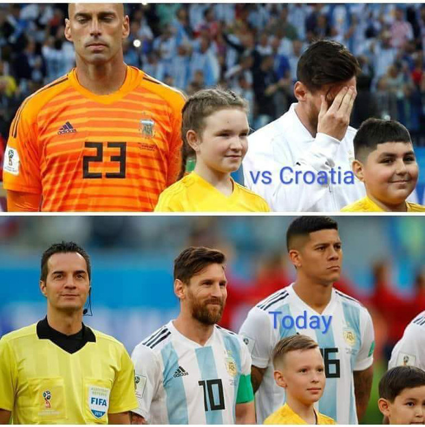 Thêm bức ảnh cho thấy khả năng tiên tri của Messi: Cười rất tươi khi đứng cạnh Rojo và trọng tài - Ảnh 1. Thêm bức ảnh cho thấy khả năng 'tiên tri' của Messi: Cười rất tươi khi đứng cạnh Rojo và trọng tài 1