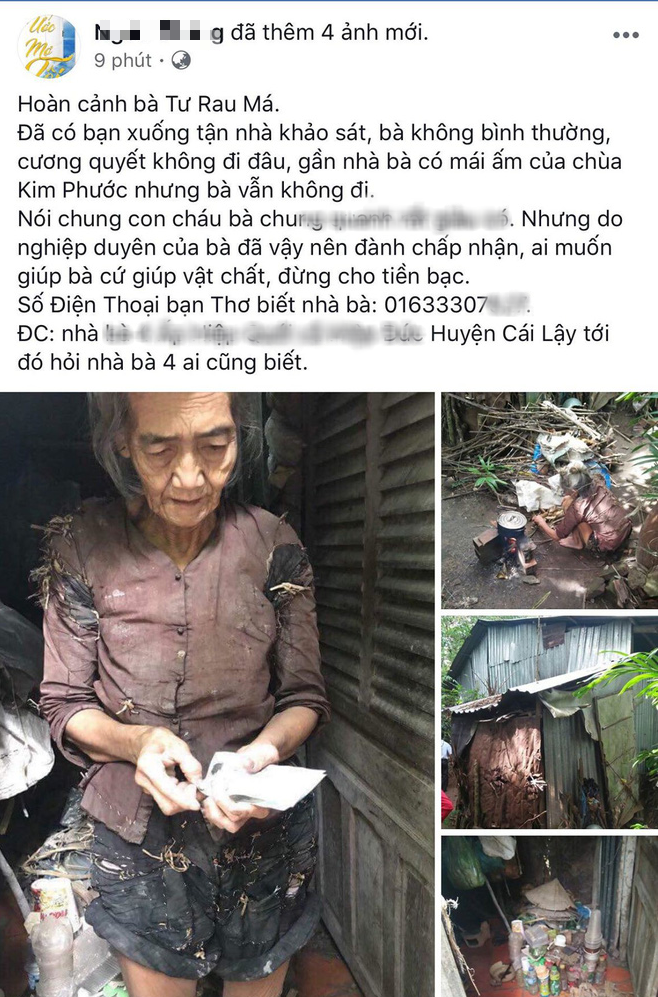 Sự thật câu chuyện bà cụ sống trong vườn nhà hàng xóm, quần áo rách phải vá bằng rơm rạ đang lan truyền dữ dội trên MXH - Ảnh 2. Sự thật câu chuyện 'bà cụ sống trong vườn nhà hàng xóm, quần áo rách phải vá bằng rơm rạ' đang lan truyền dữ dội trên MXH 2