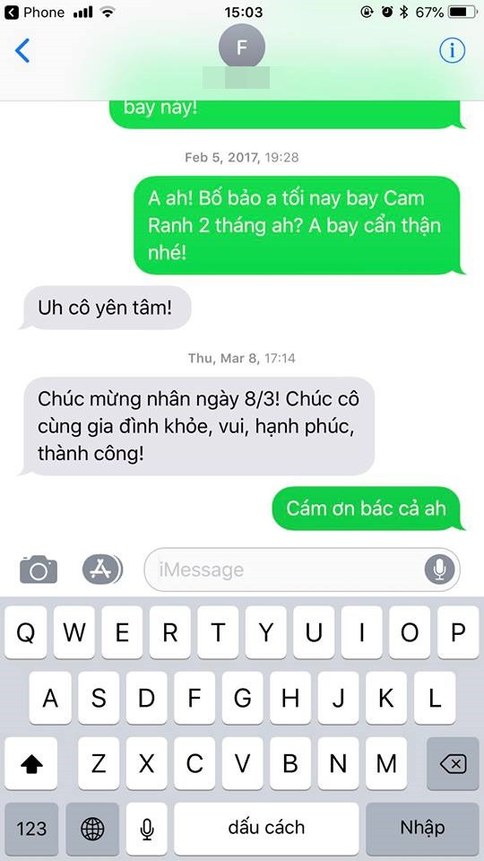Dòng tin nhắn của phi công Su-22 gặp nạn gửi em gái khiến bao người xúc động, nghẹn ngào - Ảnh 3. Dòng tin nhắn của phi công Su-22 gặp nạn gửi em gái khiến bao người xúc động, nghẹn ngào 3