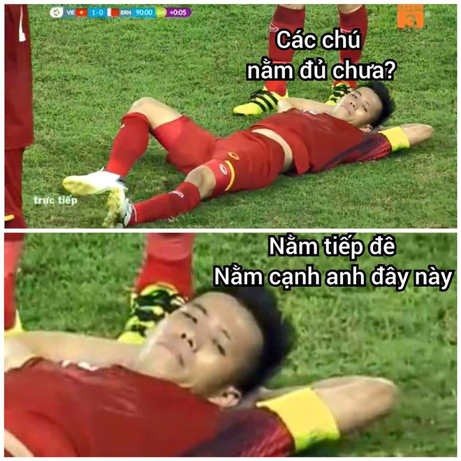Phút bù giờ, động tác của Văn Quyết trên sân được dân mạng Việt liên tục chế ảnh - Ảnh 5. Động tác của Văn Quyết cuối trận đấu được dân mạng Việt liên tục chế ảnh 5