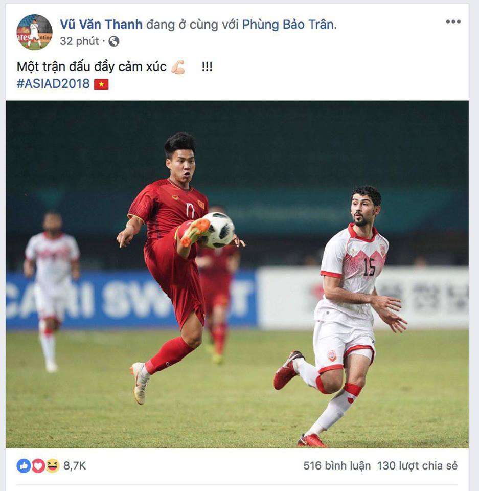 Văn Toàn, Công Phượng... mừng chiến thắng tưng bừng trên facebook - Ảnh 4. Văn Toàn, Công Phượng... mừng chiến thắng tưng bừng trên facebook 4