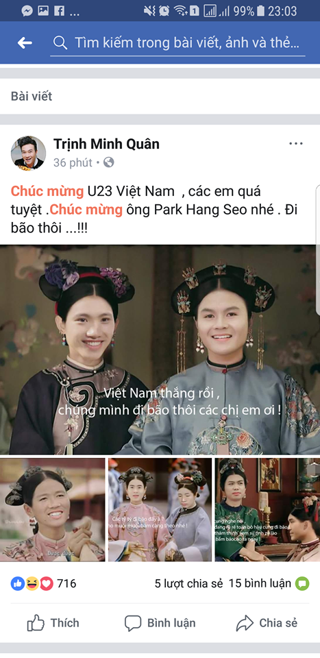 Hoài Linh, Hari Won và các sao Việt phát cuồng vì HLV Park Hang- seo - Ảnh 6. Hoài Linh, Hari Won và các sao Việt phát cuồng vì HLV Park Hang- seo 6