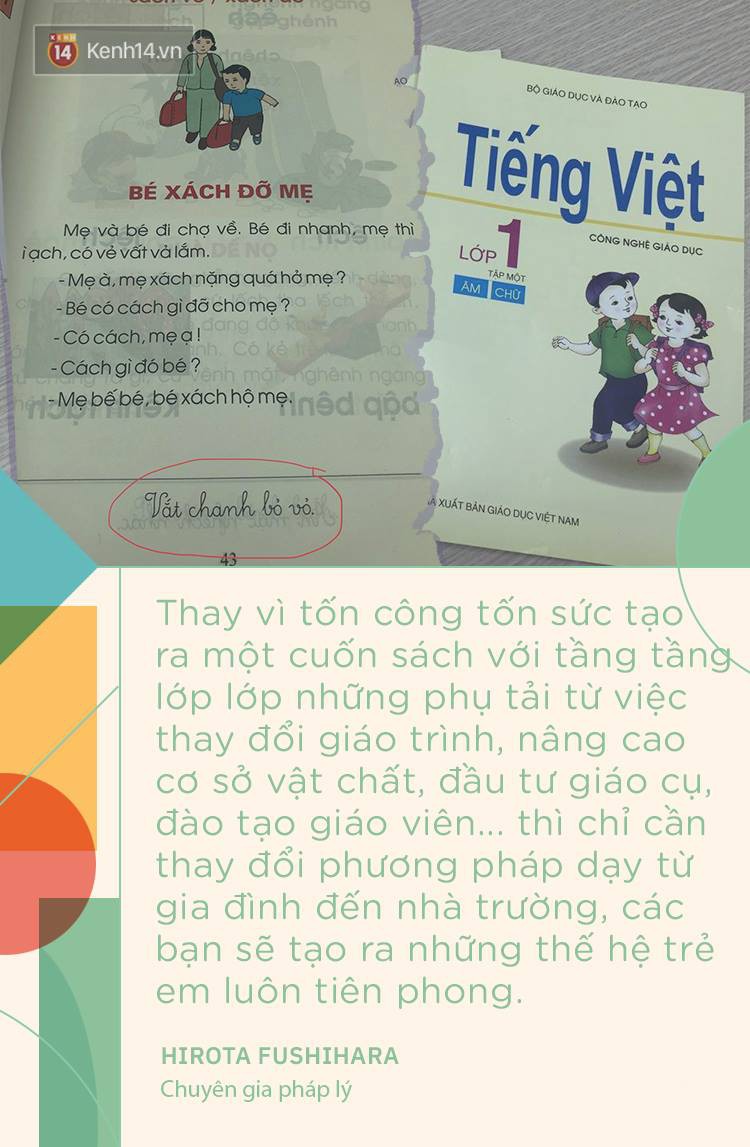 Chuyên gia pháp lý người Nhật nói về bài đọc Bé xách đỡ mẹ gây tranh cãi: Đừng bắt trẻ thơ nhìn vạn vật bằng con mắt của người lớn - Ảnh 5. Chuyên gia pháp lý người Nhật nói về bài đọc 'Bé xách đỡ mẹ' gây tranh cãi: Đừng bắt trẻ thơ nhìn vạn vật bằng con mắt của người lớn 5