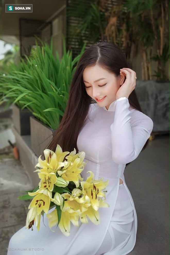 Cô gái được mệnh danh Thiên thần áo dài đáp trả dân mạng sau cáo buộc sửa nát mặt - Ảnh 2. Cô gái được mệnh danh 'Thiên thần áo dài' đáp trả dân mạng sau cáo buộc 'sửa nát mặt' 2