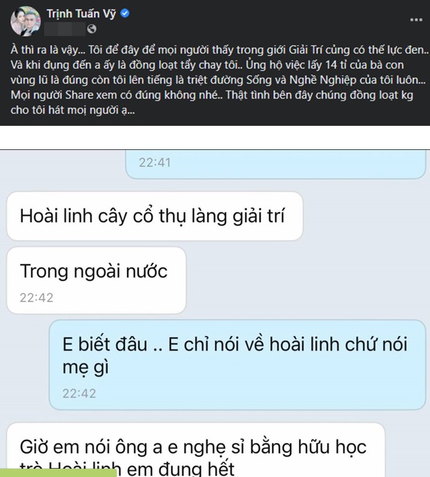 Thái độ của Hoài Linh gây chú ý khi bị đồng nghiệp phơi bày 'thế lực đen' đáng sợ 1 Thái độ của Hoài Linh gây chú ý khi bị đồng nghiệp phơi bày 'thế lực đen' đáng sợ 1
