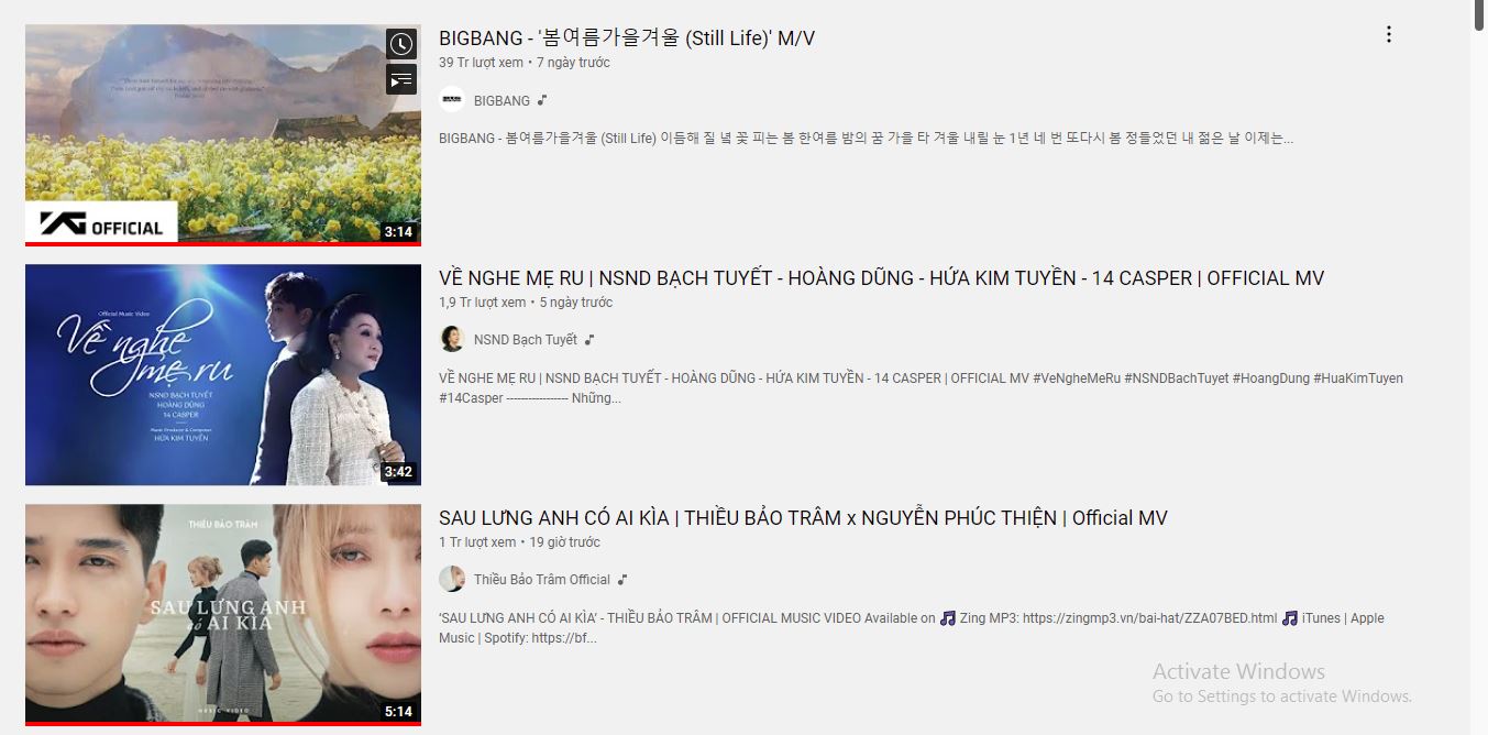 MV ‘Sau lưng anh có ai kìa’ của Thiều Bảo Trâm ‘đá bay’ BIGBANG, vươn lên vị trí #1 Trending trên Youtube? 2 MV ‘Sau lưng anh có ai kìa’ của Thiều Bảo Trâm ‘đá bay’ BIGBANG, vươn lên vị trí #1 Trending trên Youtube? 2