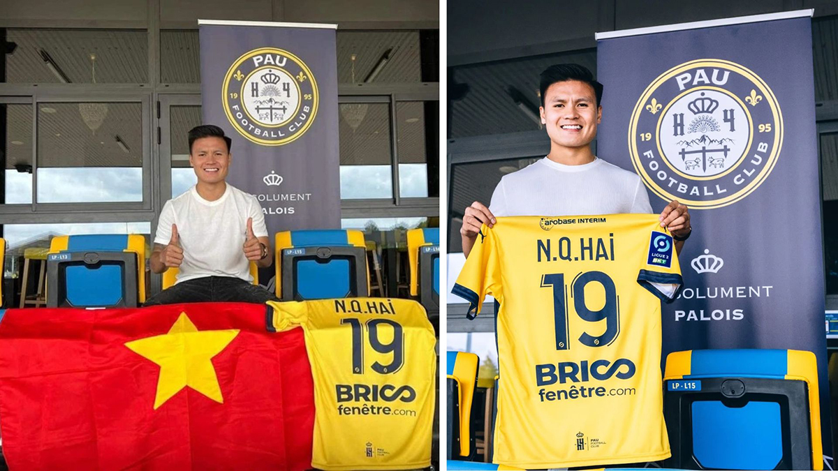 NÓNG: Quang Hải chính thức đầu quân cho CLB Pau FC, bắt đầu hành trình tại trời Âu 1 NÓNG: Quang Hải chính thức đầu quân cho CLB Pau FC, bắt đầu hành trình tại trời Âu 1