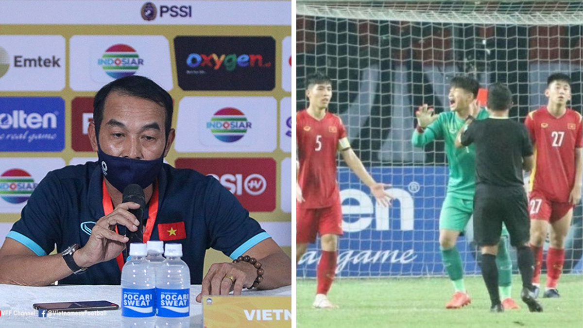 Thủ môn U19 Việt Nam 'uất ức' sau tấm thẻ đỏ, HLV Đinh Thế Nam nói gì? 2 Thủ môn U19 Việt Nam 'uất ức' sau tấm thẻ đỏ, HLV Đinh Thế Nam nói gì? 2