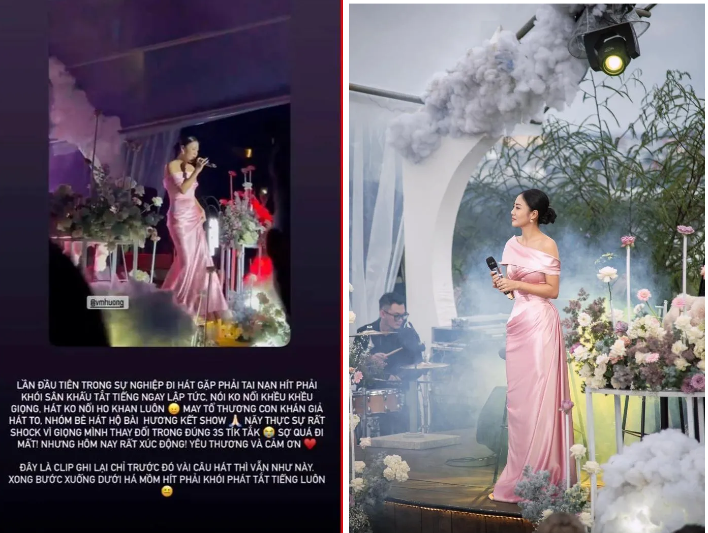 Gặp sự cố bất ngờ trên sân khấu, Văn Mai Hương bị sốc khi thấy giọng hát bị ảnh hưởng nghiêm trọng 1 Gặp sự cố bất ngờ trên sân khấu, Văn Mai Hương bị sốc khi thấy giọng hát bị ảnh hưởng nghiêm trọng 1