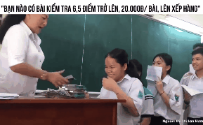Cô giáo 'đừng để tiền rơi' đã quay trở lại, thưởng 20 nghìn cho bài kiểm tra trên 6,5 điểm