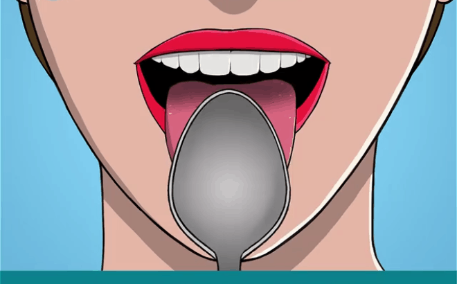 1 phút kiểm tra sức khỏe bằng 1 chiếc thìa phát hiện nguy cơ tiểu đường, bệnh phổi, dạ dày