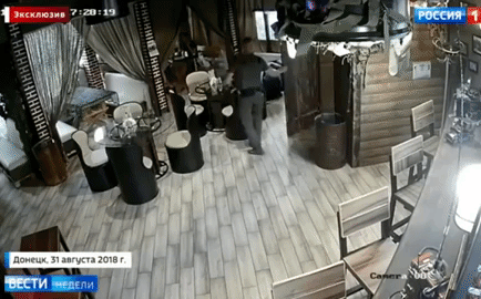 Nga lần đầu công bố hình ảnh bom xé nát quán cà phê, giết chết lãnh đạo ly khai Donbass cùng cận vệ