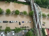 Bắc Ninh mưa như trút nước, nhiều xe ô tô lặn trong nước