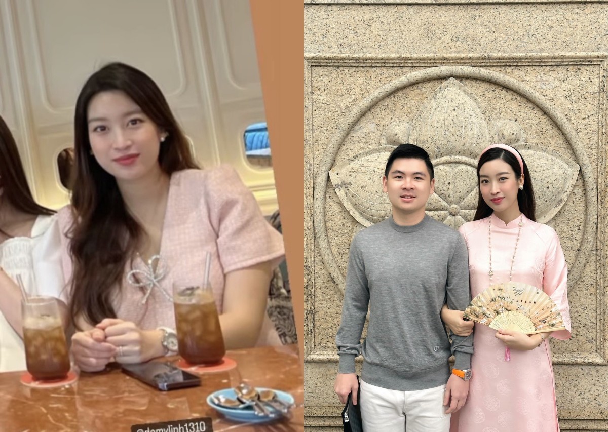 Hoa hậu Đỗ Mỹ Linh xuất hiện cùng chồng qua một chi tiết sau thời gian ở cữ  - Tinmoi