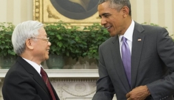 Tổng Bí thư Nguyễn Phú Trọng hội đàm với Tổng thống Obama