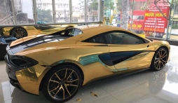 Đại gia dấu tên sở hữu siêu xe McLaren 12 tỷ đồng dát vàng độc bản ở Việt Nam