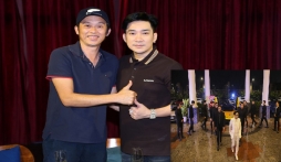 Sao nam được Hoài Linh nâng đỡ lái siêu xe 70 tỷ, hàng chục vệ sĩ vây quanh