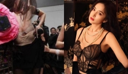 Dương Mịch ứng xử cao tay khi bị fan kéo váy