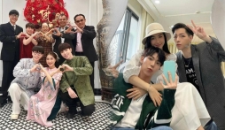 Hòa Minzy cùng các thành viên gia đình Hoa Dâm Bụt gây sốt với khoảnh khắc đầu năm
