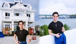 Sau biệt thự 400 tỷ đồng, Ngọc Sơn tiếp tục xây dựng biệt thự view sông hoành tráng