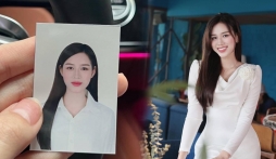 Đỗ Thị Hà khoe ảnh thẻ, ngũ quan sắc nét khiến ai nấy trầm trồ