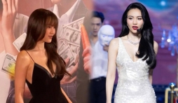 Ninh Dương Lan Ngọc được khen ngợi hết lời khi diện thiết kế xẻ sâu