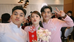 Trường Giang - Lâm Vỹ Dạ làm chủ hôn trong lễ ăn hỏi của Puka - Gin Tuấn Kiệt