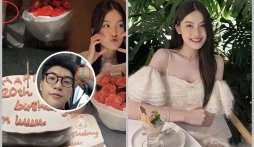 Danh tính cô gái được HIEUTHUHAI gọi là 'em yêu', tặng hoa và bánh chúc mừng sinh nhật