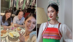 Hoa hậu Nông Thúy Hằng lần đầu khoe bố mẹ ruột, nói gì về việc hai lần bỏ lỡ Miss Earth?