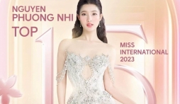 Phương Nhi là nàng hậu Việt Nam duy nhất lọt top bình chọn Gương mặt đẹp nhất năm 2023