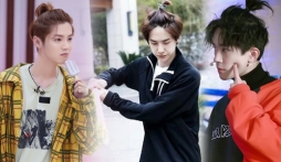 Lộc Hàm, Tiêu Chiến và dàn nam thần Cbiz đáng yêu với tạo hình tóc búi quả táo