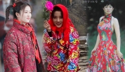 5 mỹ nhân Cbiz đọ style 'chăn con công': Bạch Lộc mượn bà nội, Trương Hinh Dư cười xỉu đến trùm cuối kinh điển