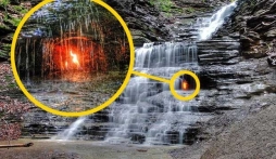Vén màn bí ẩn: Sự thật về ngọn lửa dưới đáy thác nước nghìn năm không tắt!