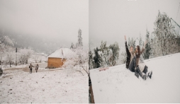 Đỉnh cao săn tuyết: Cặp đôi Hà Nội khiến dân tình trầm trồ với bộ cảnh cưới để đời ở Y Tý 