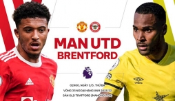Trực tiếp MU vs Brentford, link xem trực tiếp MU vs Brentford: 02h00 ngày 03/05/2022