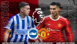 Trực tiếp Brighton vs MU, link xem trực tiếp Brighton vs MU: 23h30 ngày 07/05/2022