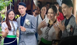 Những hình ảnh đầu tiên trong lễ vu quy của Đình Trọng và bà xã Huyền Trang