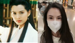 'Tiểu Long Nữ' Lý Nhược Đồng khoe vẻ đẹp trong veo trên tàu điện ngầm