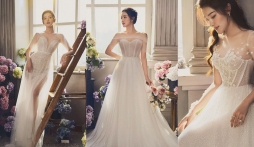 Tung ảnh váy cưới đẹp tựa nữ thần, mỹ nhân đẹp nhất VTV khiến dân tình xôn xao