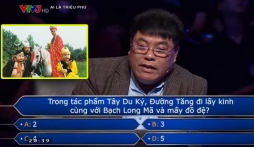 Người chơi Ai là triệu phú phải nhờ trợ giúp với câu hỏi: Đường tăng có bao nhiêu đồ đệ