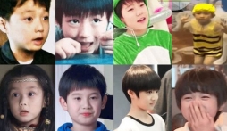 Tan chảy trước loạt ảnh động siêu cấp đáng yêu của sao Hoa ngữ ngày bé 