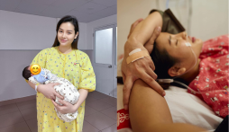 Nhan sắc Phương Trinh Jolie gây chú ý sau khi hạ sinh quý tử, nhắn gửi cảm ơn một người